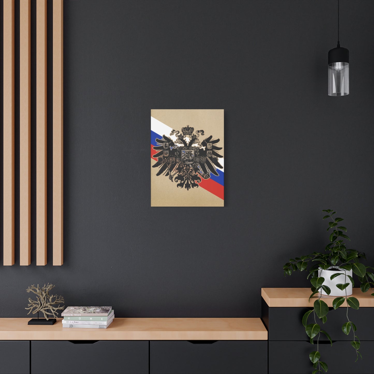 19th Century Russian Imperial Double-Headed Eagle Matte Canvas Print