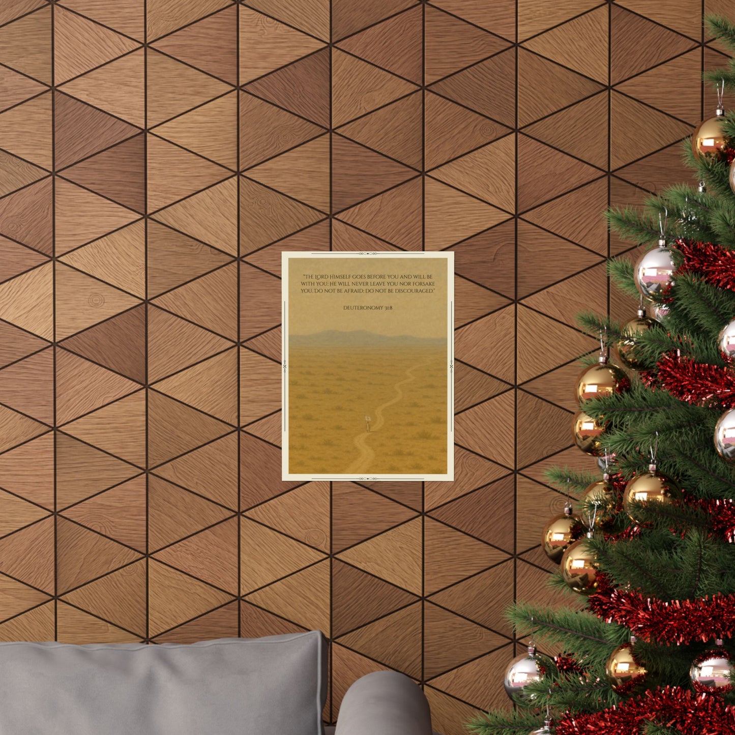 Deuteronomy 31:8 Desert Path Poster | Matte Vertical Poster