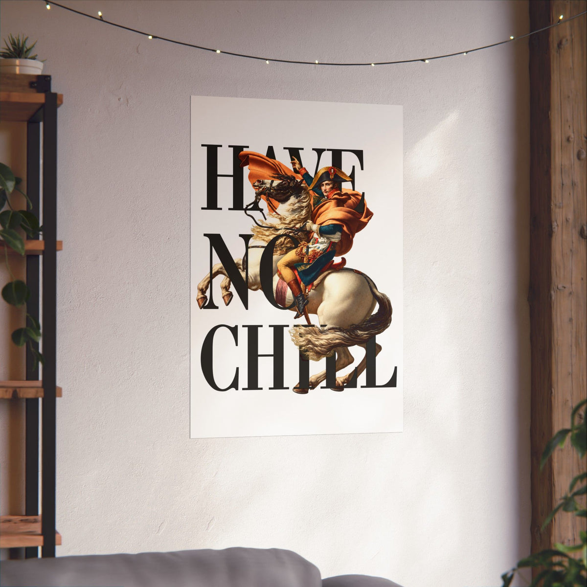 Napoleon Bonaparte  -  Matte Vertical Poster (White Background)