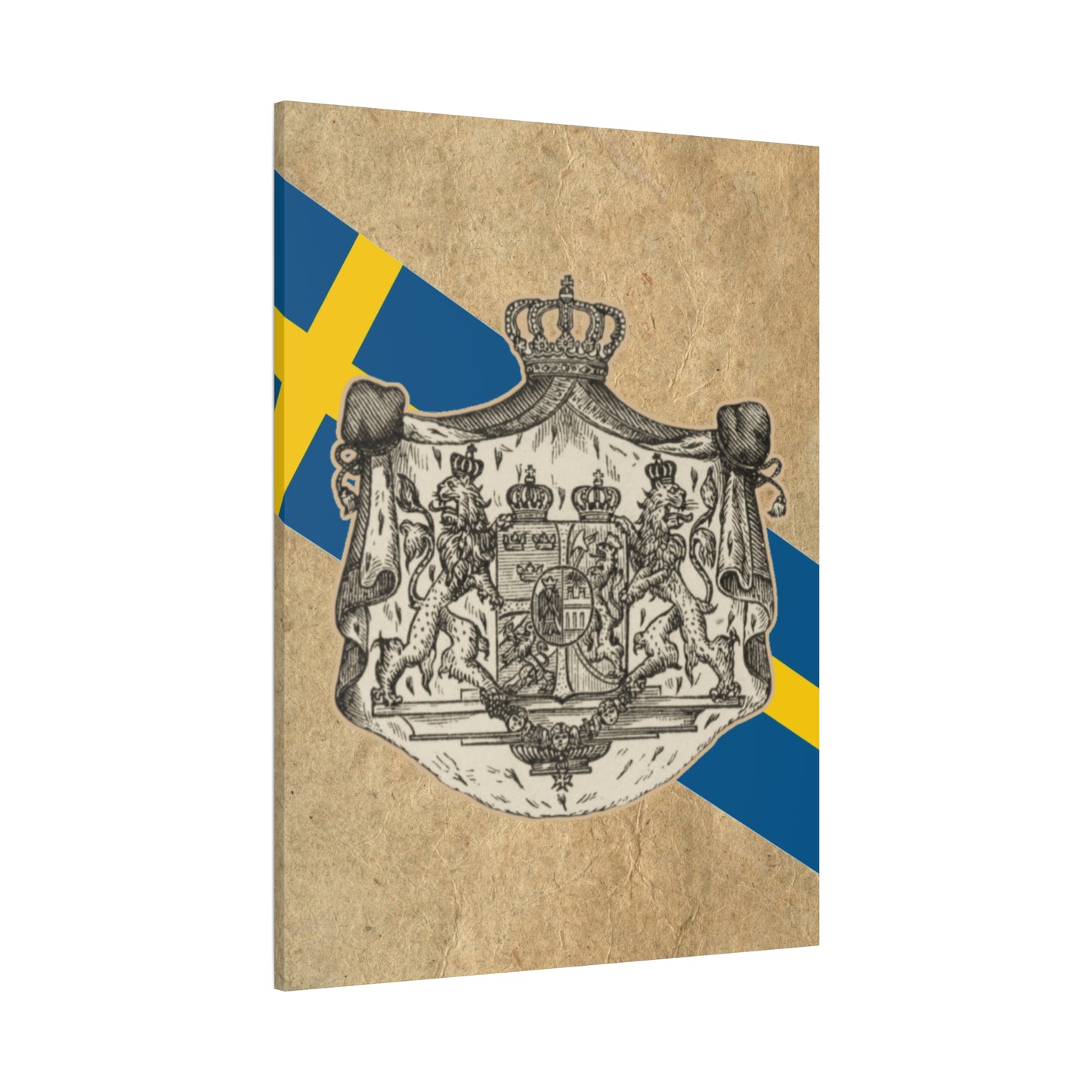 19th Century Swedish Flag - Matte Canvas