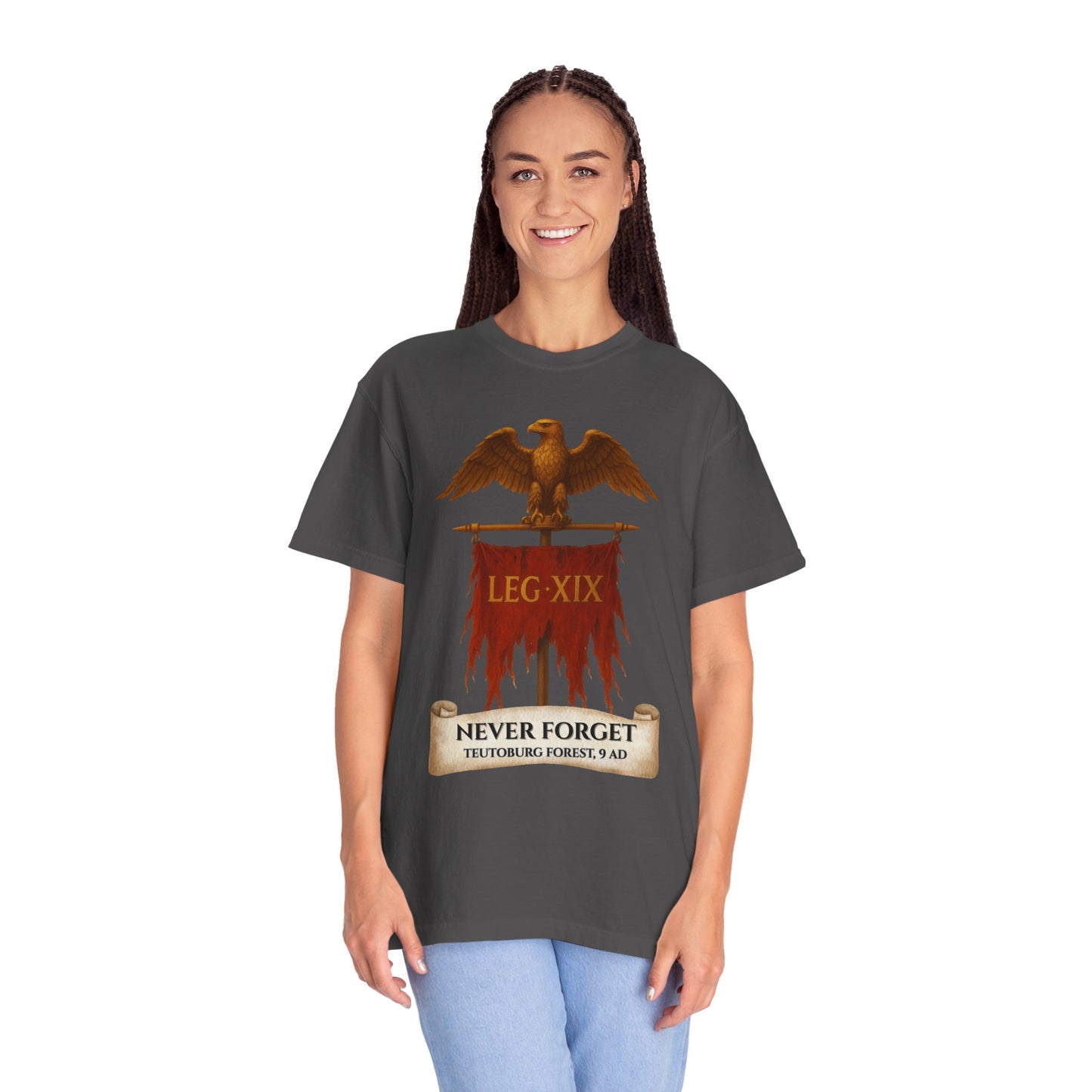 19th Legion Tattered Aquila Standard Graphic T-Shirt | Battle of Teutoburg Forest