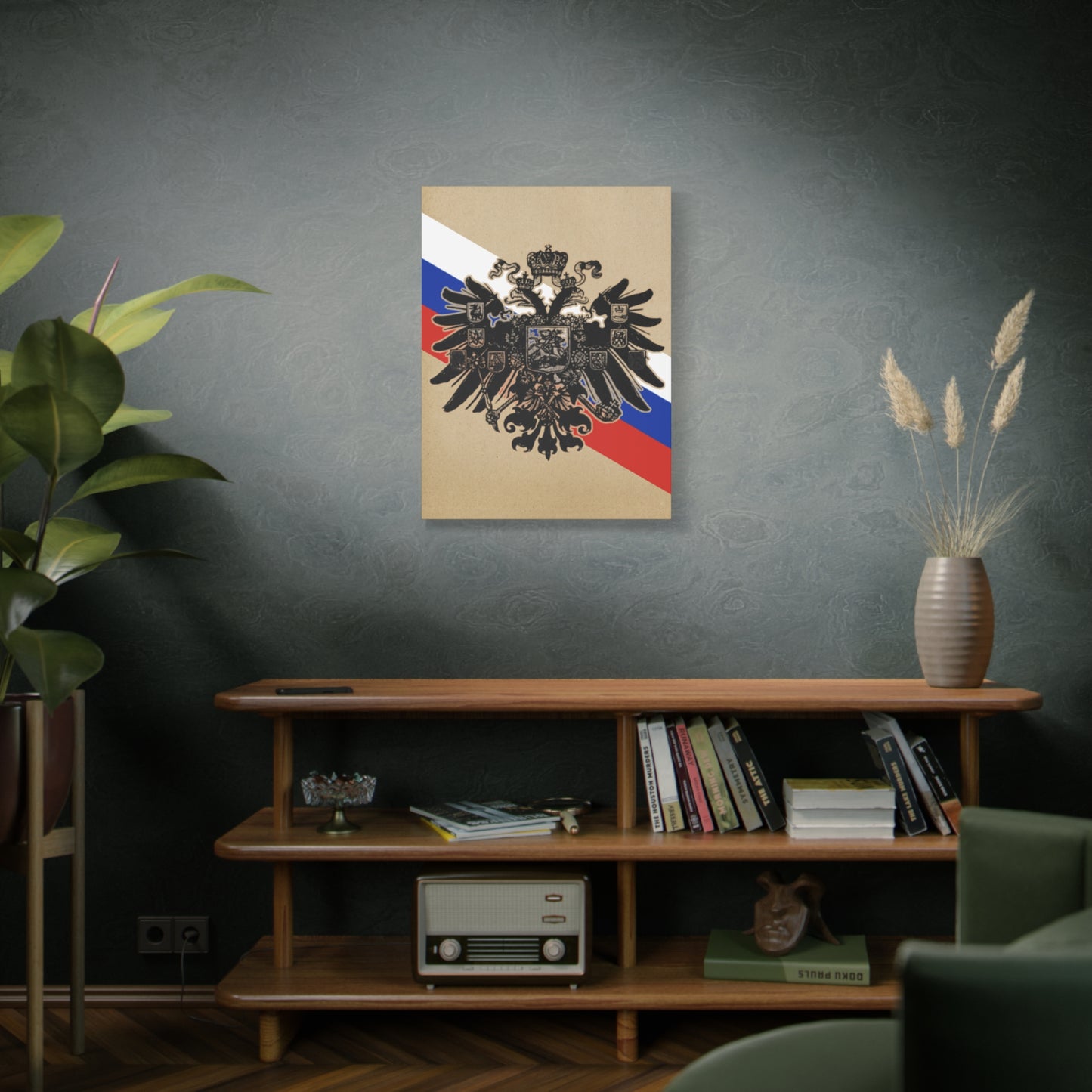 19th Century Russian Imperial Double-Headed Eagle Matte Canvas Print
