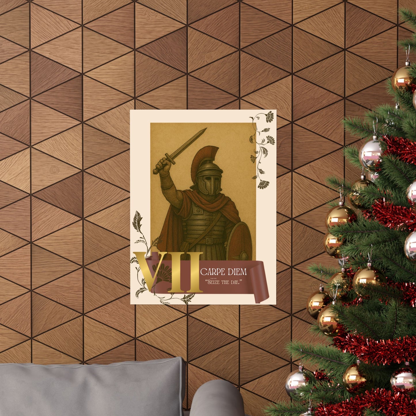 Carpe Diem Roman Soldier Matte Poster | Wall Art