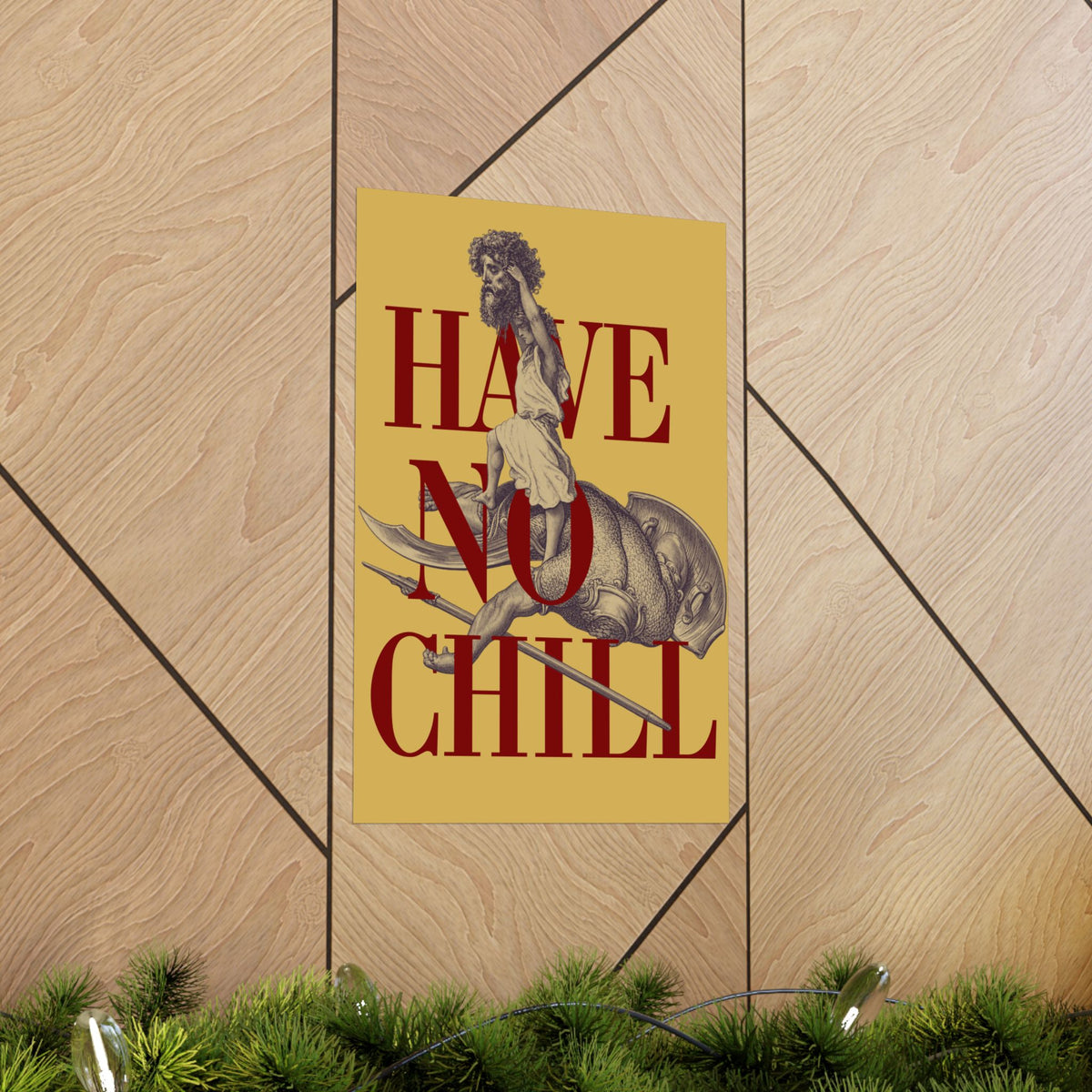 David and Goliath  -  Matte Vertical Poster - Variation 4