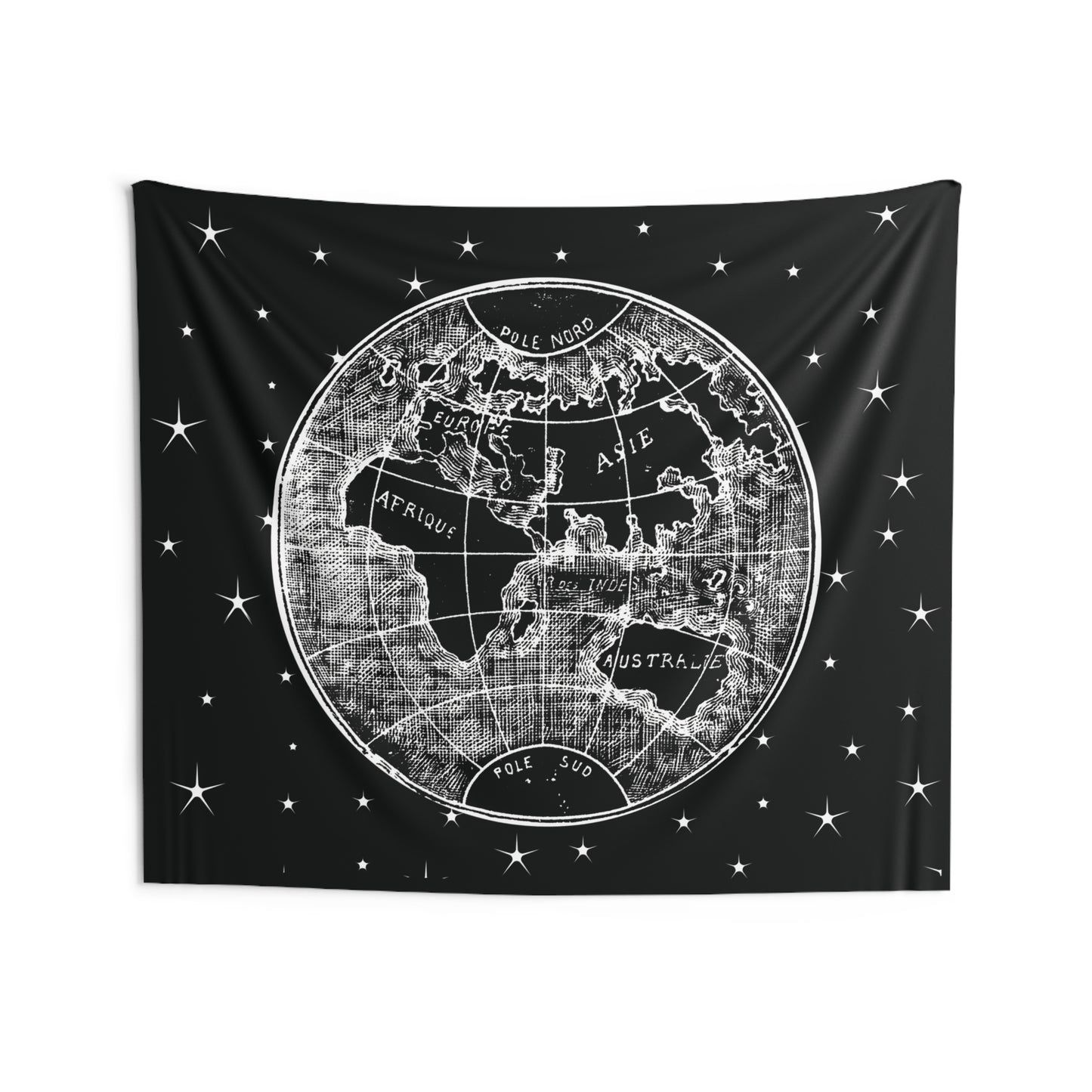 Vintage Globe Indoor Wall Tapestry