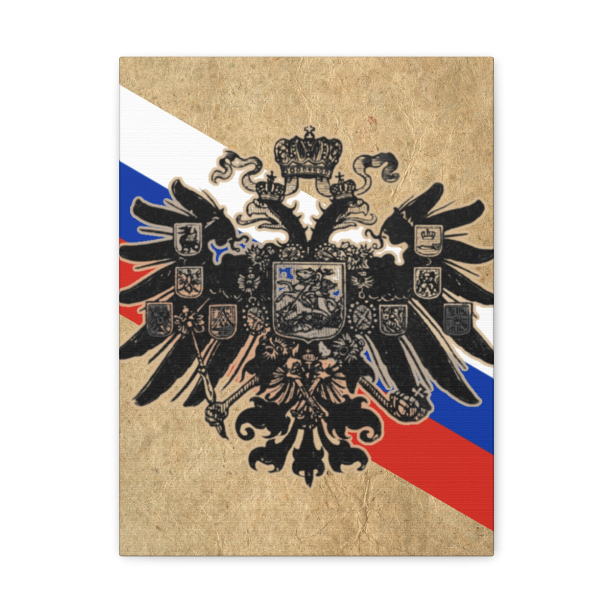 19th Century Russian Imperial Double-Headed Eagle | Matte Canvas Print
