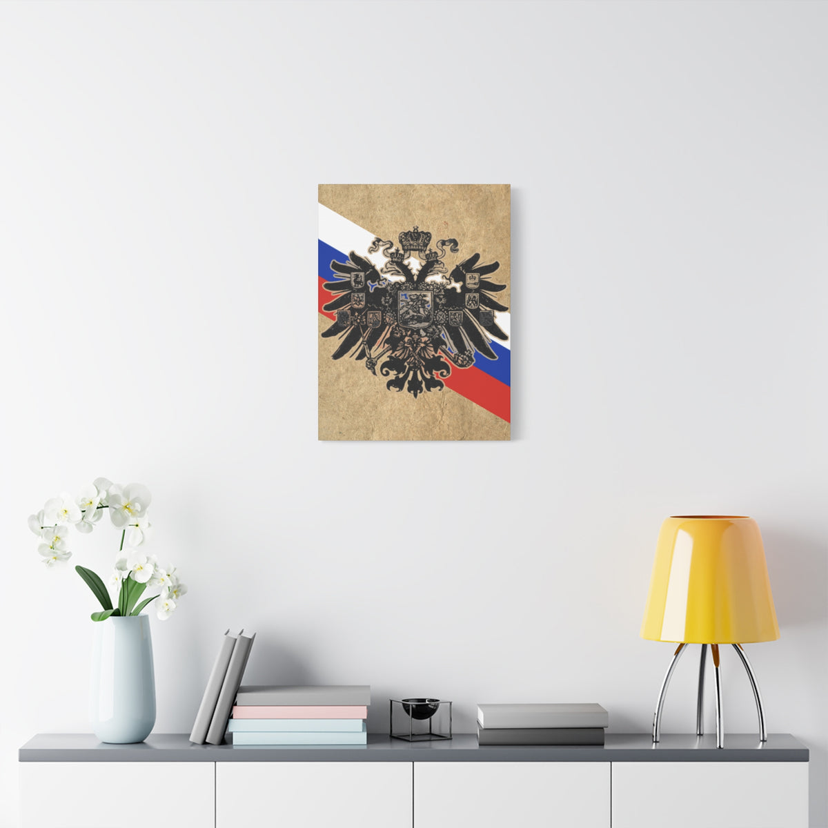 19th Century Russian Imperial Double-Headed Eagle | Matte Canvas Print